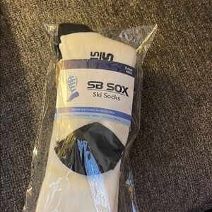 Ski Socks - White and Black